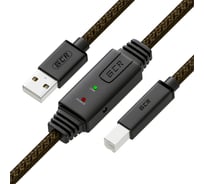 Активный кабель USB 2.0, GCR 7.5м, черно-прозрачный VIVUPIC3M1-BD2S-7.5m