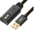 Кабель-удлинитель с усилителем USB 2.0, AM/AF GCR 10.0м, черно-прозрачный VIVUEIC3M2-BD2S-10.0m 1