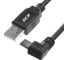 Угловой кабель micro USB GCR для зарядки телефона, 0.5m UA4MCB1-BB2S-0.5m 1