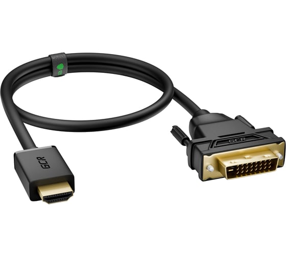 Двунаправленный кабель HDMI-DVI-D, Dual Link, GCR 1.0м, черный VIVHDI2DVI1-1.0m