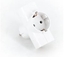 Электрический разветвитель GREPP (3 гнезда с заземлением, белый) /100 2513-02