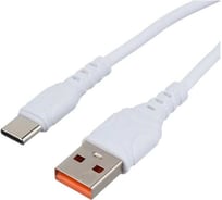 Кабель GoPower GP06T USB (m)-Type-C (m) 1.0м 2.4A ПВХ белый 00-00022781