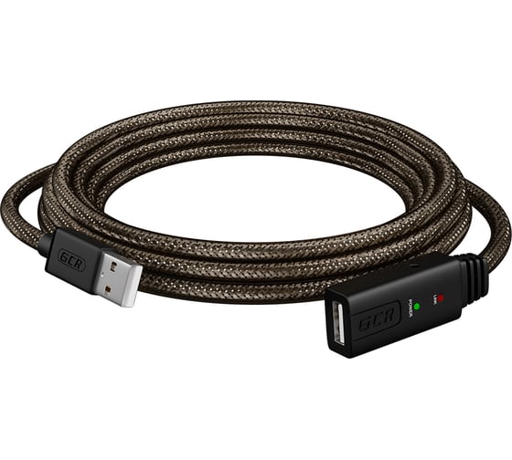 Активный удлинитель USB 20 AM-AF GCR 7,5m прозрачный VIV50I503
