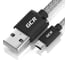 Кабель USB 2.0 AM-microB 5pin GCR 0,3m прозрачный, чёрные коннекторы VIV51I929 1