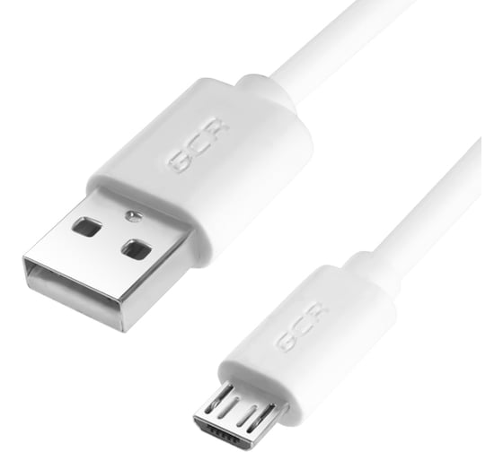 Кабель USB 2.0 AM-microB 5pin GCR 0,3m белый 28-28 AWG морозостойкий VIV51I651