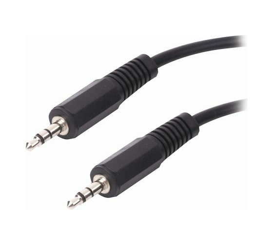 Кабель SONNEN Jack 3.5 mm M-M 1,5м для передачи стерео-аудио, черный 513119