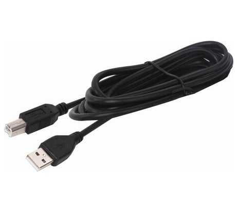 Кабель SONNEN USB 2.0 AM-BM 1,5м Premium медь для периферии экранированный черный 513128