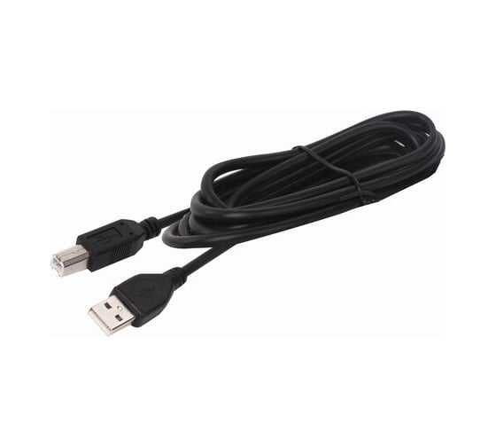 Кабель SONNEN USB 2.0 AM-BM 1,5м Premium медь для периферии экранированный черный 513128