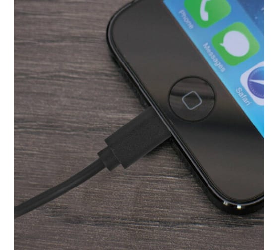 Кабель SONNEN USB 2.0-Lightning 1м медь для передачи данных и зарядки iPhone/iPad 513116 4