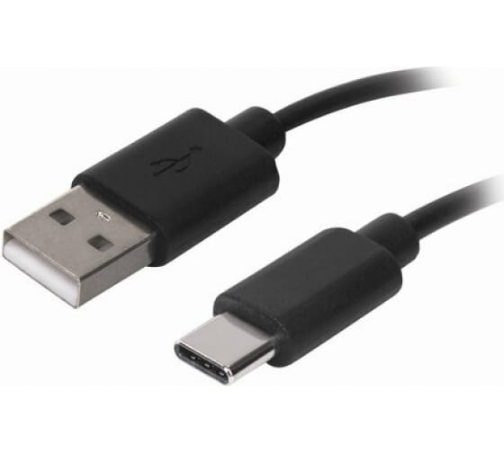 Кабель SONNEN USB2.0-Type-C 1м медь для передачи данных и зарядки черный 513117 1
