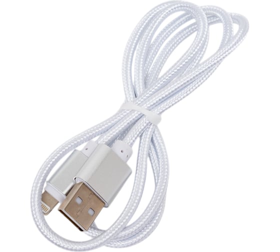 Кабель USB/Lightning Energy ET-01 цвет - серебро 006371