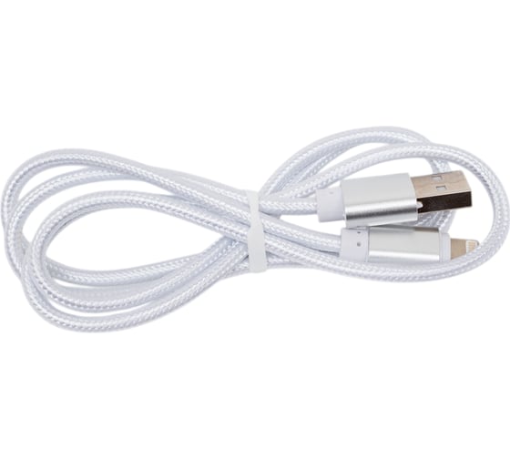 Кабель USB/Lightning Energy ET-01 цвет - серебро 006371