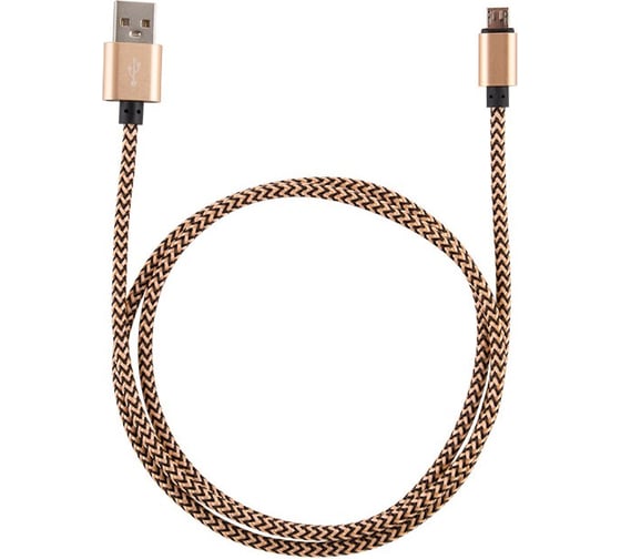 Кабель USB/MicroUSB Energy ET-02 цвет - золотой 006373 1