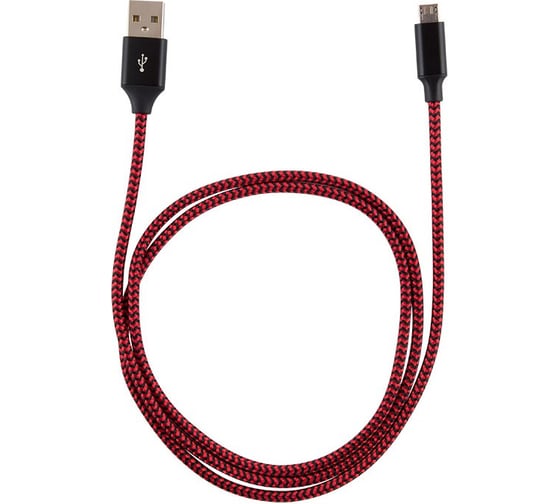 Кабель USB/MicroUSB Energy ET-03 цвет - красный 006376