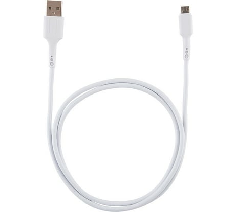 Кабель USB/MicroUSB Energy ET-05 цвет - белый 006288