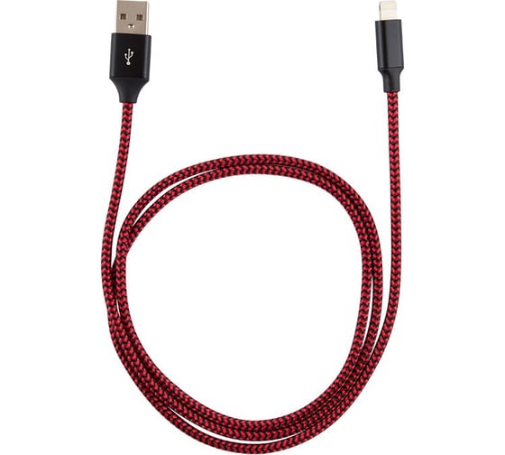 Кабель USB/Lightning Energy ET-03 цвет - красный 006377