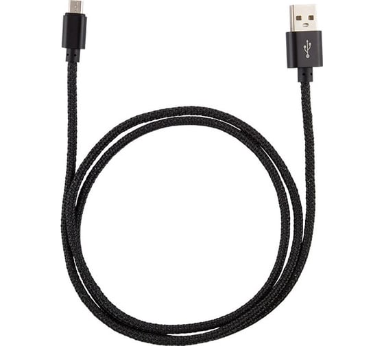 Кабель USB/MicroUSB Energy ET-02 цвет - черный 006279