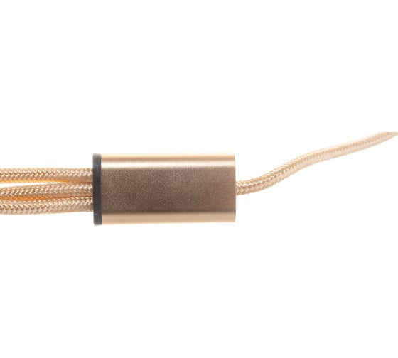 Кабель USB/MicroUSB+ Lightning+Type-C Energy ET-07 3в1 цвет - золотой 006383
