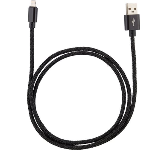 Кабель USB/Lightning Energy ET-02 цвет - черный 006280