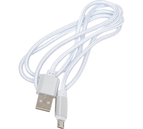 Кабель USB/MicroUSB Energy ET-01 цвет - серебро 006370