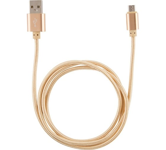 Кабель USB/MicroUSB Energy ET-01 цвет - золотой 006276 1