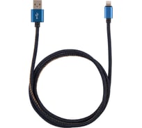 Кабель USB/Lightning Energy ET-04 цвет - синий деним 006286