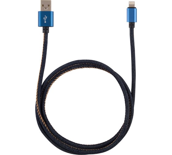 Кабель USB/Lightning Energy ET-04 цвет - синий деним 006286