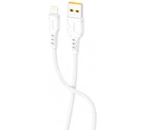 Кабель GoPower GP06L USB (m)-Lightning (m) 1.0м 2.4A ПВХ белый 00-00022783