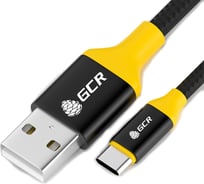 Кабель TypeC GCR 1,2m черный нейлон VIV52I081