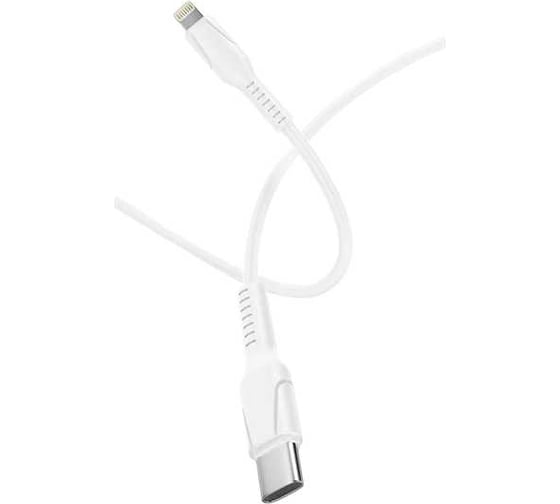 Кабель GoPower GP21TL Type-C (m)-Lightning (m), 3.0A, силикон, белый 00-00028376