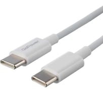 Кабель GoPower GP10TT-100W Type-C (m)-Type-C (m), 1.0м, 100W белый 00-00022802