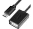 Адаптер переходник OTG USB 2.0 microB 5pin-AF GCR 0.75m чёрный VIVMBI4AF-AA2S-0.75m 1