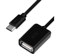 Адаптер переходник OTG USB 2.0 CM-AF GCR 0.5m черный 28-28 AWG VIVUCIO1AF-BB2S-0.5m