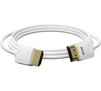 Кабель SLIM 1.5m HDMI 2.0 GCR белый OD3.8mm HDR 4на2на2 VIV51I482