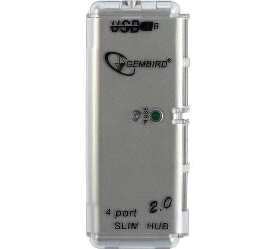Концентратор Gembird USB 2.0  4 порта питание блистер UHB-C244 1