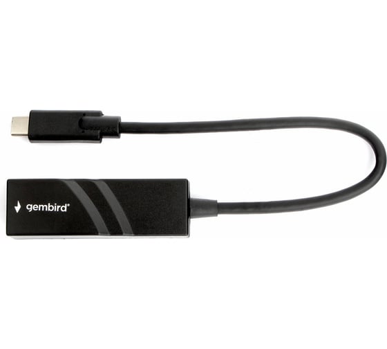 Сетевой адаптер Gembird Ethernet USB C-type - Fast Ethernet adapter A-CM-LAN-01