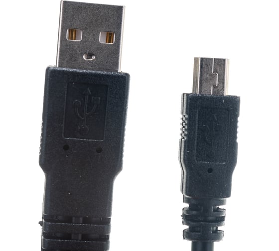 Кабель USB 2.0 Gembird Pro 2xAM/miniBM 5P 0.9м экран черный пакет CCP-USB22-AM5P-3