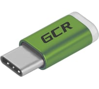 Переходник USB Type C - MicroUSB 2.0 M-F GCR Зеленый VIVUCI3U2MF-Green