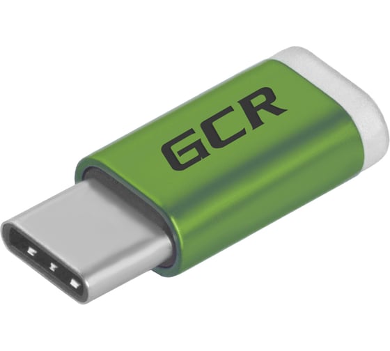 Переходник USB Type C - MicroUSB 2.0 M-F GCR Зеленый VIVUCI3U2MF-Green 1
