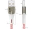Кабель GCR 1.2m для iPod iPhone iPad series MERCEDES, PINK NYLON VIV52I008 5