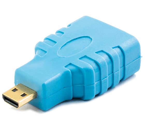 Переходник HDMI на micro HDMI GCR голубой VIV50I938