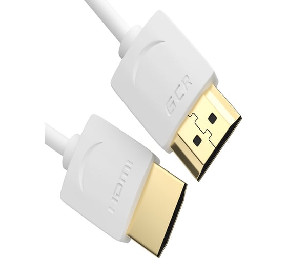 Кабель SLIM HDMI 2.0 GCR 0.5m белый OD3.8mm VIV51I480