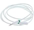 Удлинитель аудио jack 3,5mm-jack 3,5mm M/F GCR 1.5m белый, зелёная окантовка VIVSTIM1662-1.5m 4