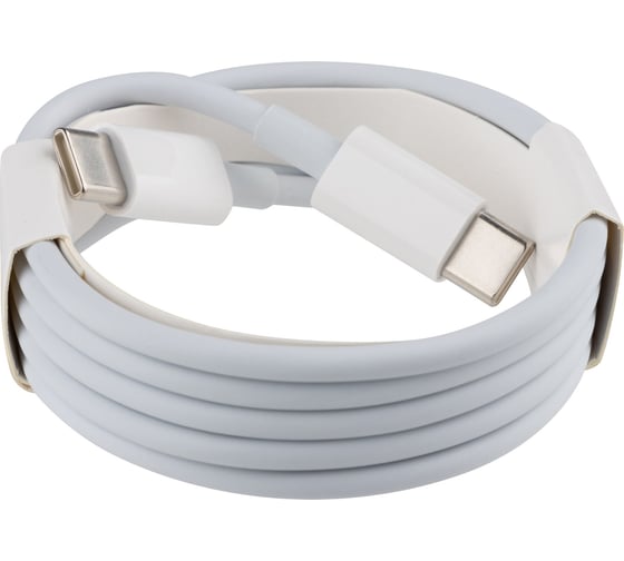 Кабель ENERGY ET-33 USB-С/USB-C, 1 м, 60 Вт, белый 108049