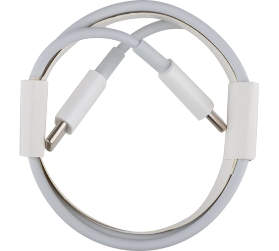 Кабель ENERGY ET-33 USB-С/USB-C, 1 м, 60 Вт, белый 108049
