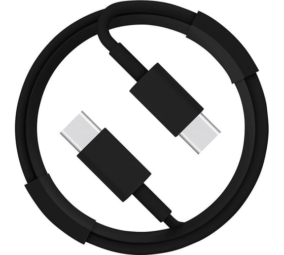 Кабель ENERGY ET-33 USB-С/USB-C, 1 м, 60 Вт, черный 108050 1