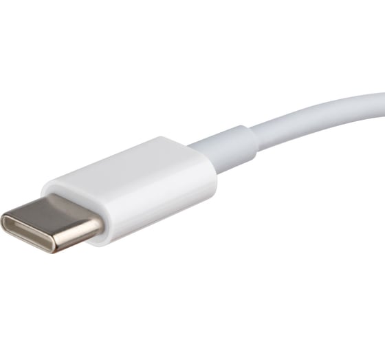 Кабель ENERGY ET-32 USB-С/USB-C, 1 м, 40 Вт, белый 108047