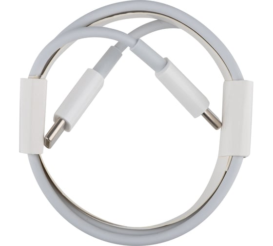 Кабель ENERGY ET-32 USB-С/USB-C, 1 м, 40 Вт, белый 108047