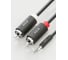Кабель-переходник GCR 20.0m аудио jack 35mm - 2 х RCA черный VIV51I731 2