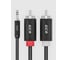 Кабель-переходник GCR 20.0m аудио jack 35mm - 2 х RCA черный VIV51I731 3
